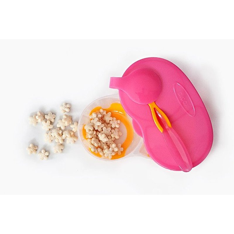 Pojemnik podwójny na żywność, pomarańczowo-różowy, b.box