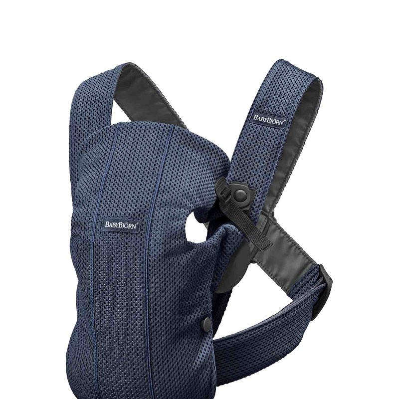 BABYBJORN MINI 3D Mesh – nosidełko, Ciemny Niebieski