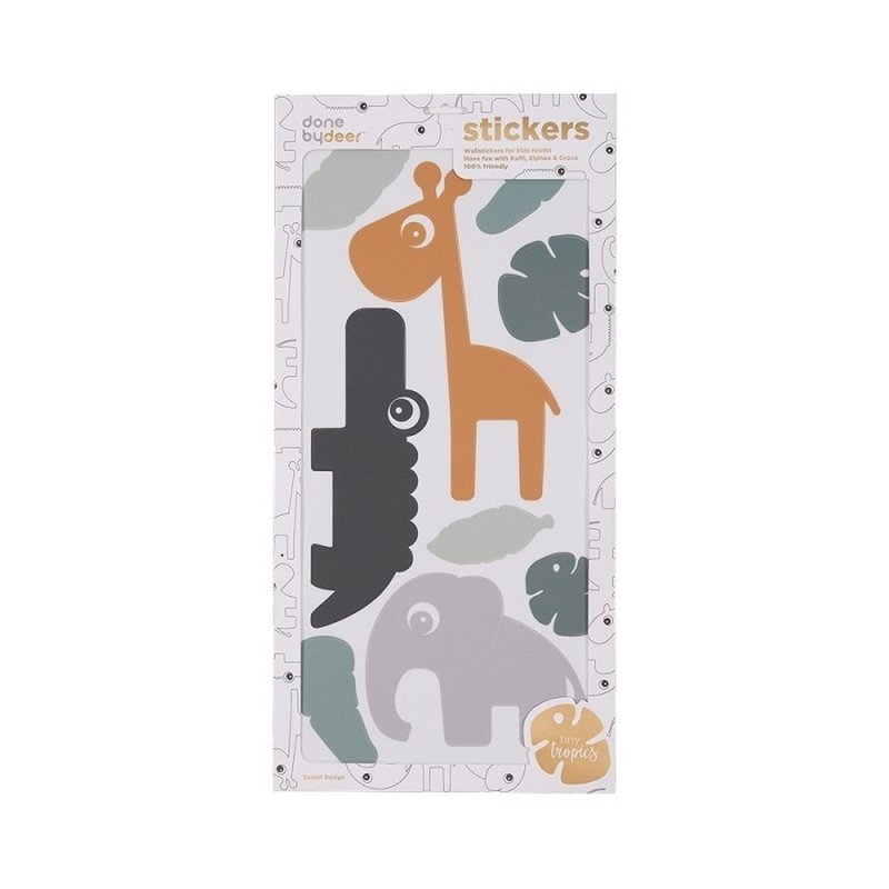 Done By Deer Tiny Tropics Naklejki Ścienne Done by Deer