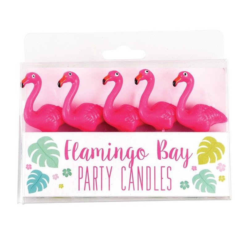 Świeczki na tort 5 szt., Flamingo Bay, Rex London