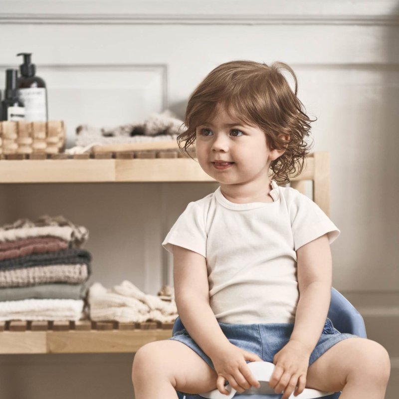 BABYBJORN - nocnik fotelik - niebieski