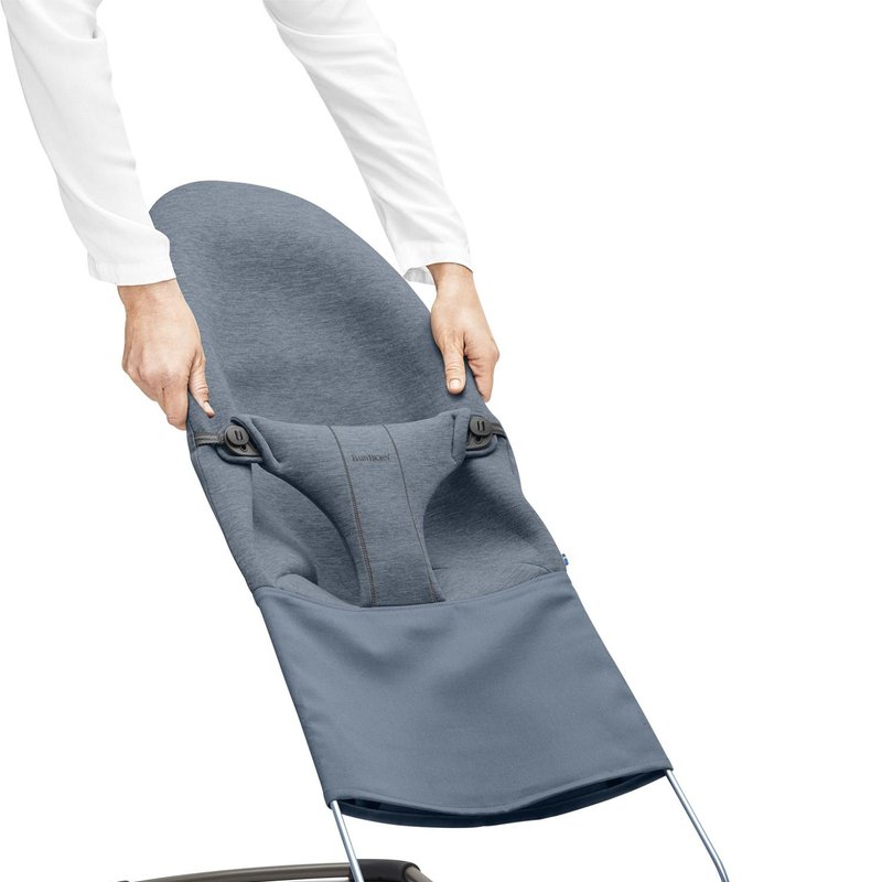 BABYBJORN - poszycie do leżaczka Balance Bliss Niebieski, 3D Jersey