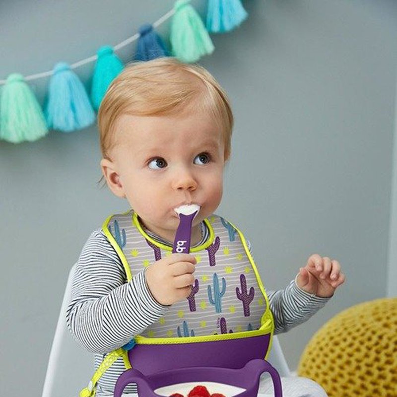 Śliniak dla niemowlaka w saszetce, Cactus Capers, b.box