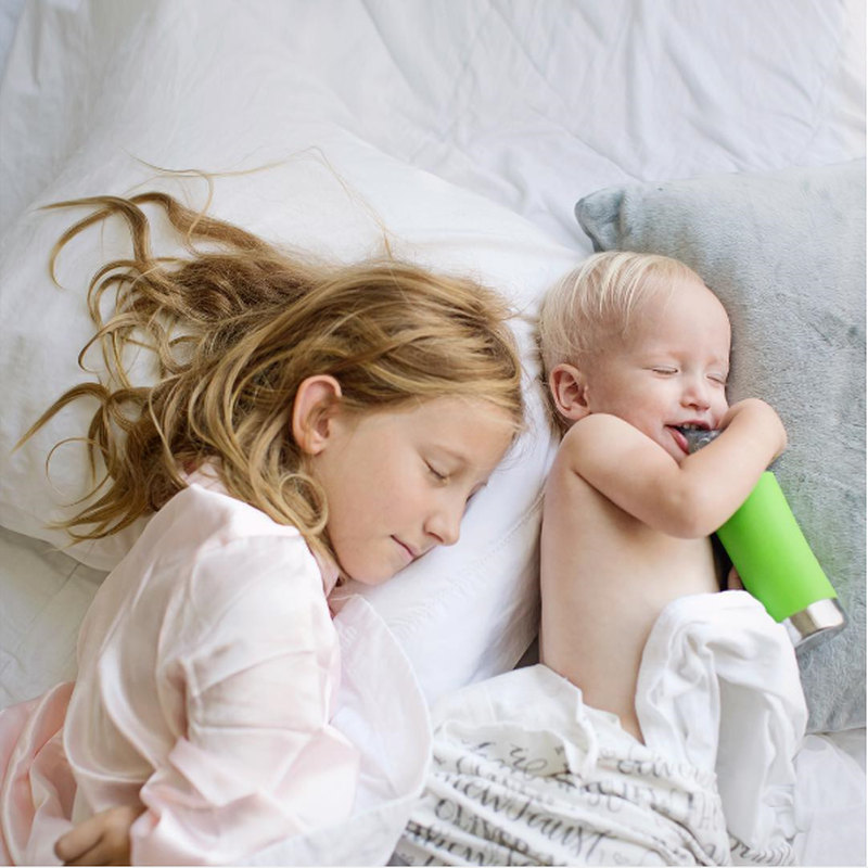 Termobutelka ze smoczkiem 260 ml, różowy swirl, Pura Kiki