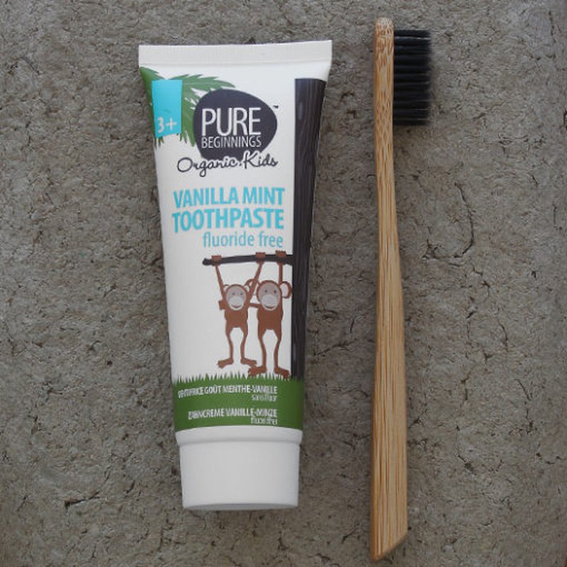 Pure Beginnings Organic Kids, Pasta do Zębów bez fluoru z Ksylitolem o smaku Waniliowej Mięty, 75ml PURE BEGINNINGS
