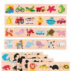 Woody - Układanka puzzle odszukaj cień