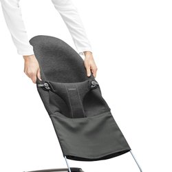 BABYBJORN - poszycie do leżaczka Balance Bliss Ciemny szary, 3D Jersey