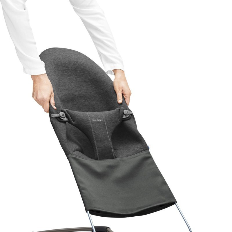 BABYBJORN - poszycie do leżaczka Balance Bliss Ciemny szary, 3D Jersey