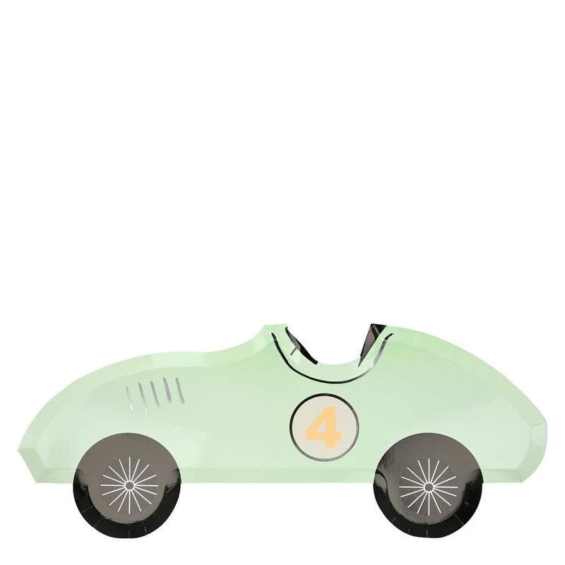 Meri Meri - Talerzyki Samochód wyścigowy