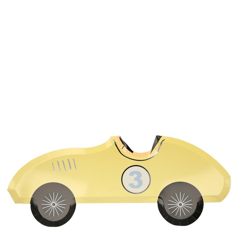 Meri Meri - Talerzyki Samochód wyścigowy