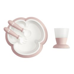 BABYBJORN - zestaw do karmienia - Powder Pink