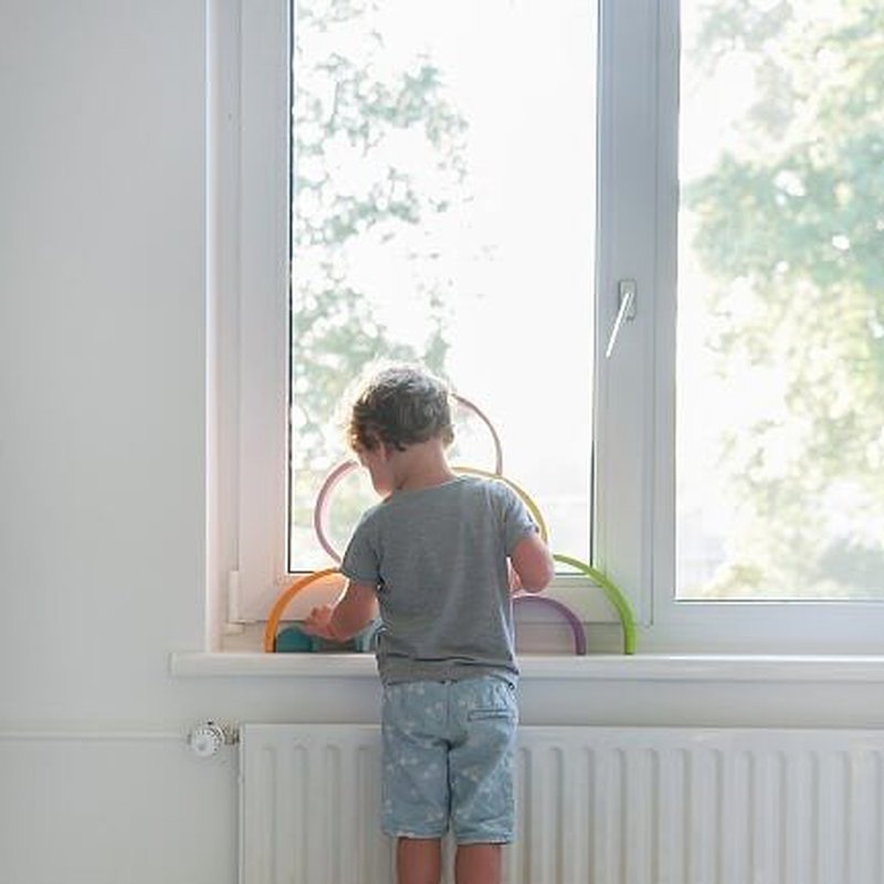 Deska do balansowania Original bielona z filcem, Mouse, Wobbel