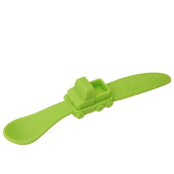 oogaa Green Truck silikonowa łyżeczka do karmienia