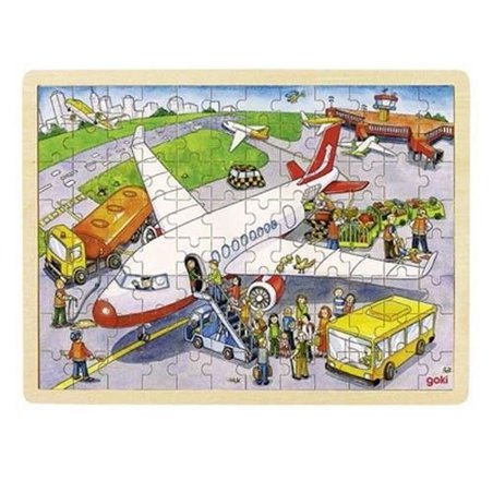 Goki® - Puzzle 96 el. wzór Samolot, Goki 57544