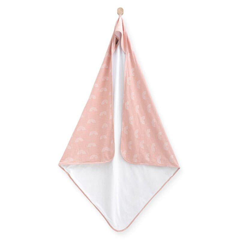 Jollein - Baby & Kids - Jollein - ręcznik kąpielowy 100 x 100 Rainbow Blush