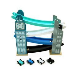 AdamToys - Zjeżdżalnia dla samochodów drapacz chmur