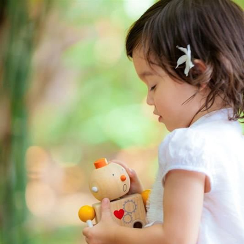 Drewniany robot - zestaw konstrukcyjny, Plan Toys