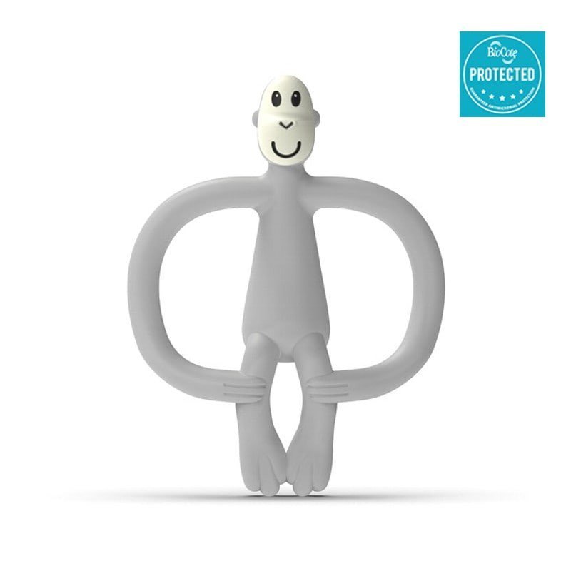 Matchstick Monkey Cool Grey Gryzak Masujący ze szczoteczką