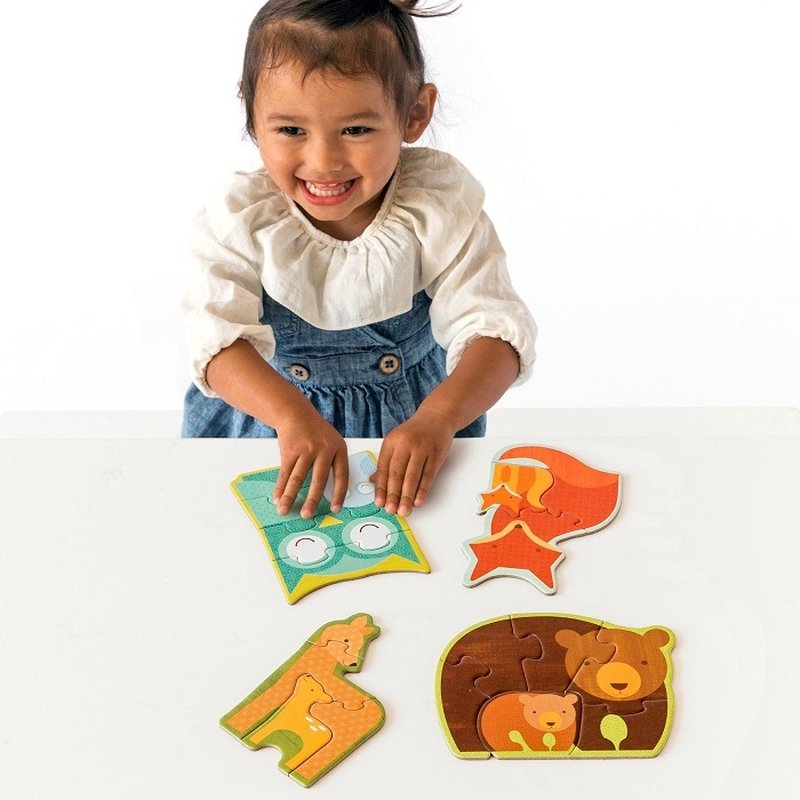 Petit Collage Pierwsze Puzzle Leśne Zwierz