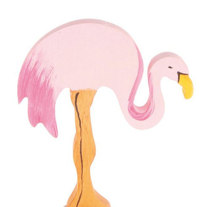 Drewniana figurka, Różowy Flaming, Grimm's