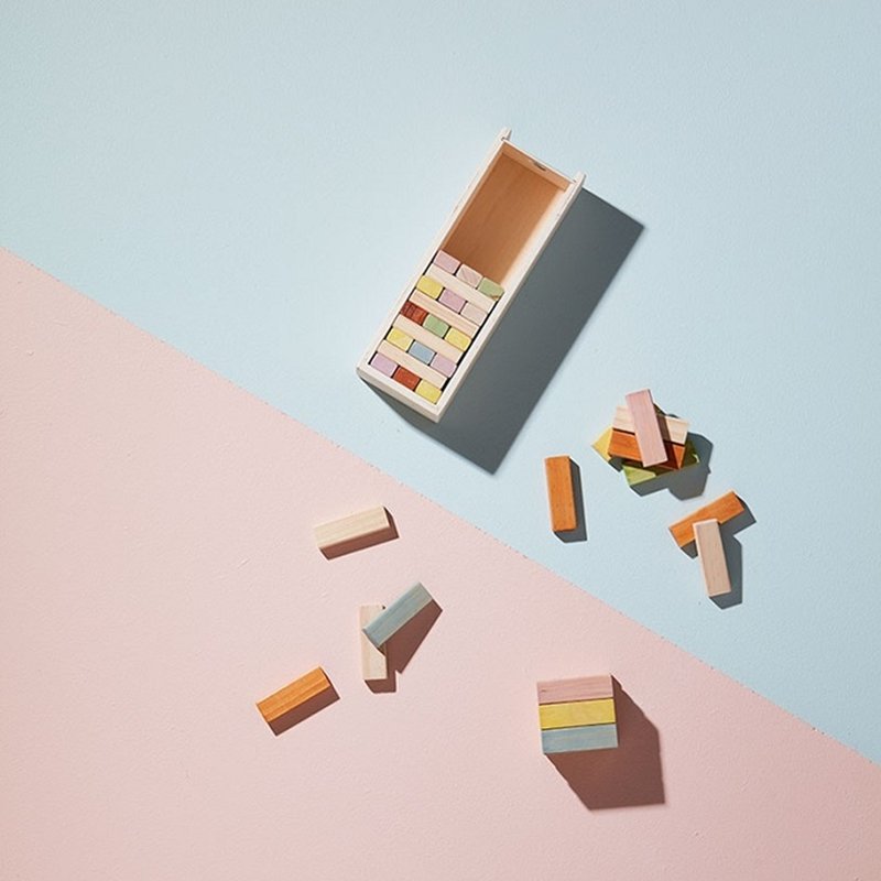 Kids Concept Gra Wieża Drewniana Klocki