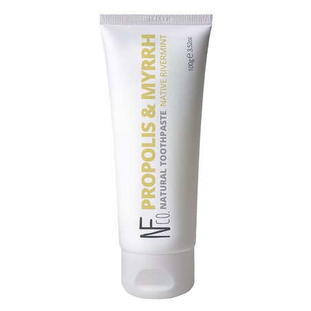 NATURAL FAMILY CO (NFCo) - The Natural Family Co, Naturalna pasta do zębów bez fluoru, Propolis i Myrrh, 110g
