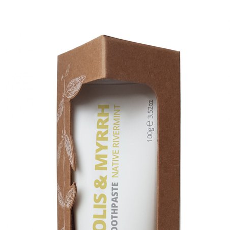 NATURAL FAMILY CO (NFCo) - The Natural Family Co, Naturalna pasta do zębów bez fluoru, Propolis i Myrrh, 110g