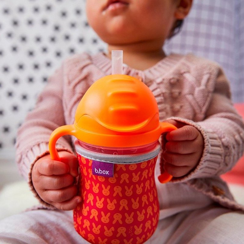 Bidon ze słomką, 240 ml, kobaltowy, b.box