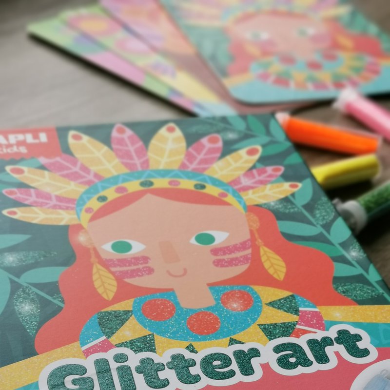 Zestaw artystyczny z brokatem Apli Kids