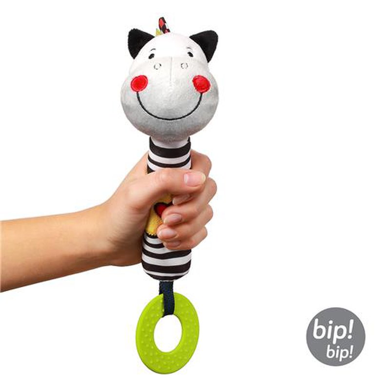 BABYONO - 634 Piszczek z gryzakiem ZEBRA ZACK C-MORE COLLECTION