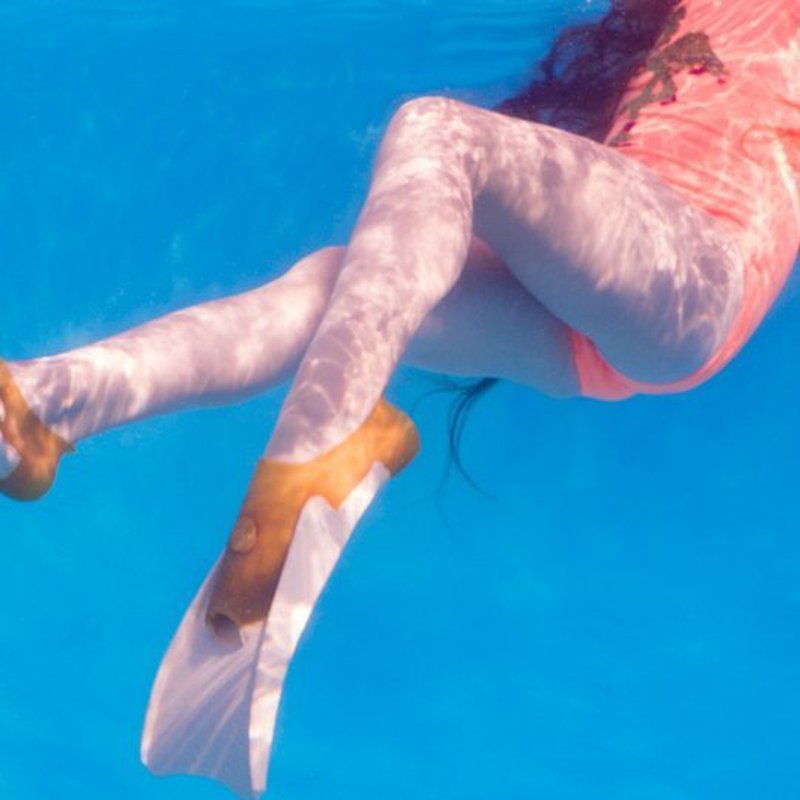 Płetwy do pływania kauczukowe, rozm. 26-29, miętowe, HEVEA