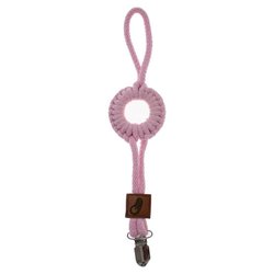 Hi Little One - sznurkowa zawieszka z kółkiem do smoczka Pacifer holder with RING Baby Pink Light