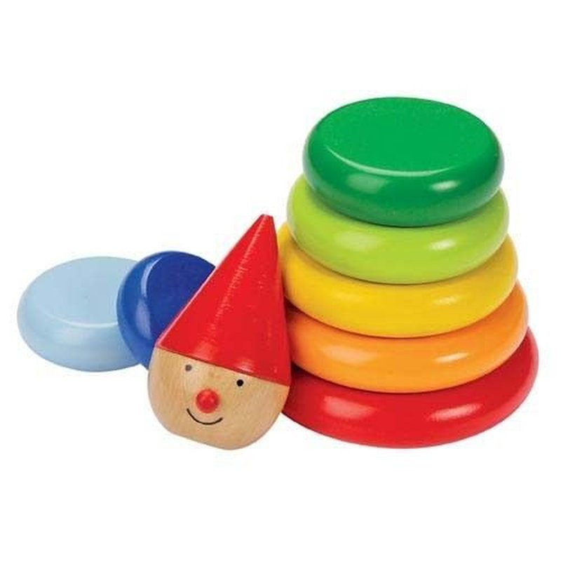 Goki® - Magnetyczna piramidka Pajacyk Nimo, kolorowa układanka, Goki 58928