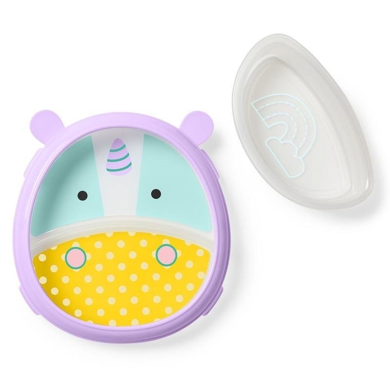 SKIP HOP - Miska i talerzyk 2w1 Zoo Jednorożec Skip Hop