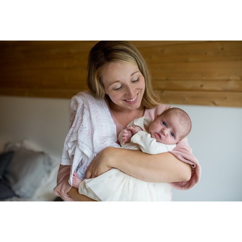 Lulujo Kocyk Muślinowy Pink Floral 3 szt