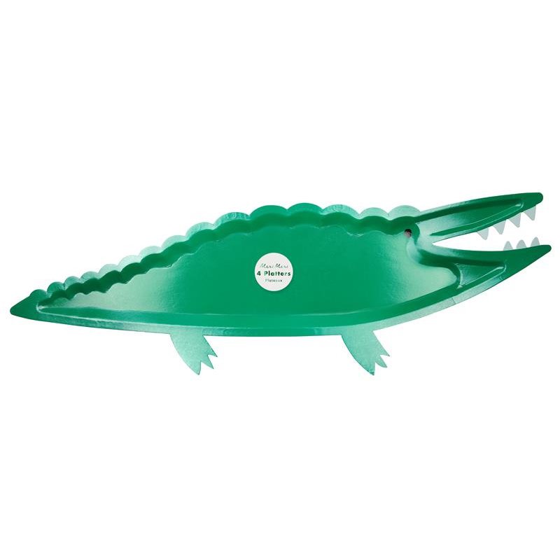 Meri Meri - Talerzyki Krokodyl Dżungla