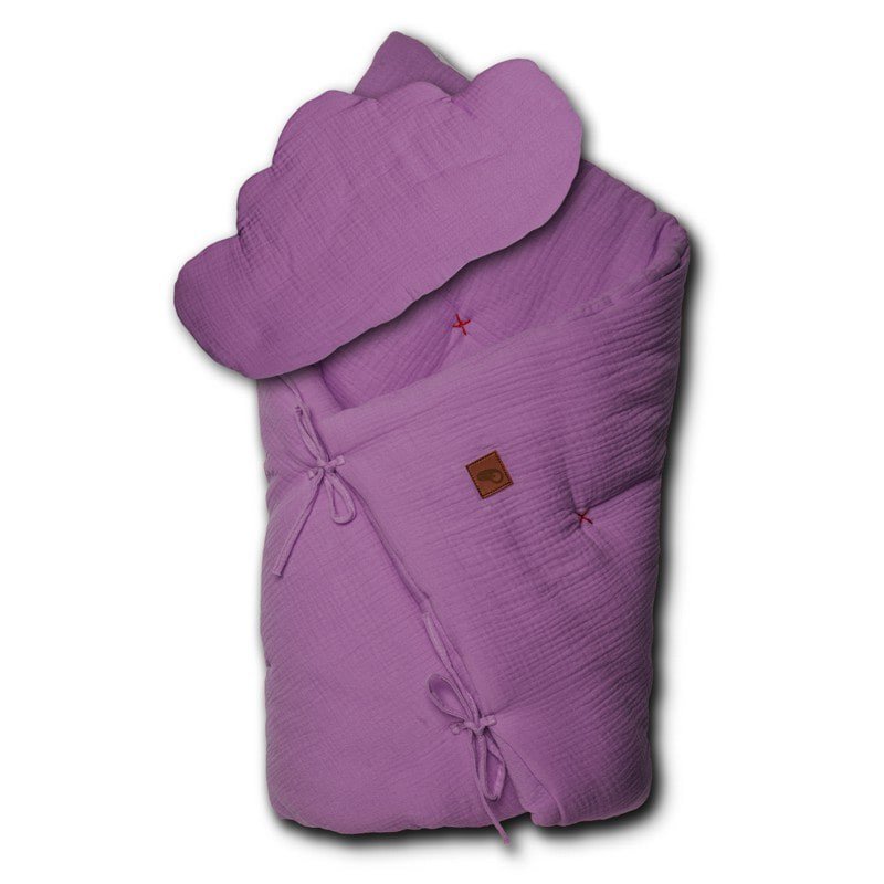 Hi Little One - zestaw kołderka z podusią/ rożek 2 w 1 LAVENDER