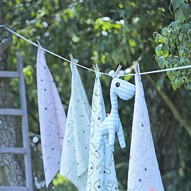 Done By Deer Contour Pieluszka 2 szt Blue Done by Deer