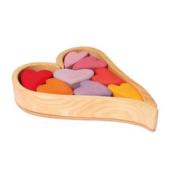 Czerwone Serca, zestaw do budowania 1+, Grimm's