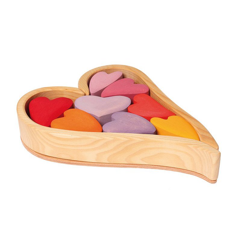 Czerwone Serca, zestaw do budowania 1+, Grimm's