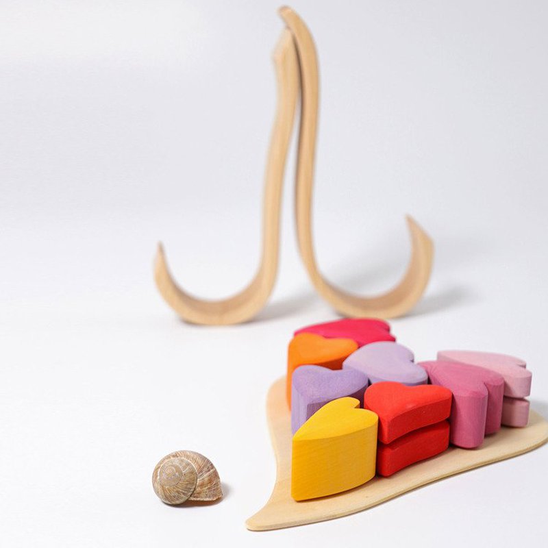 Czerwone Serca, zestaw do budowania 1+, Grimm's