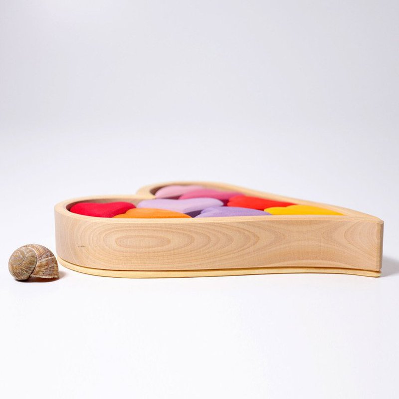 Czerwone Serca, zestaw do budowania 1+, Grimm's