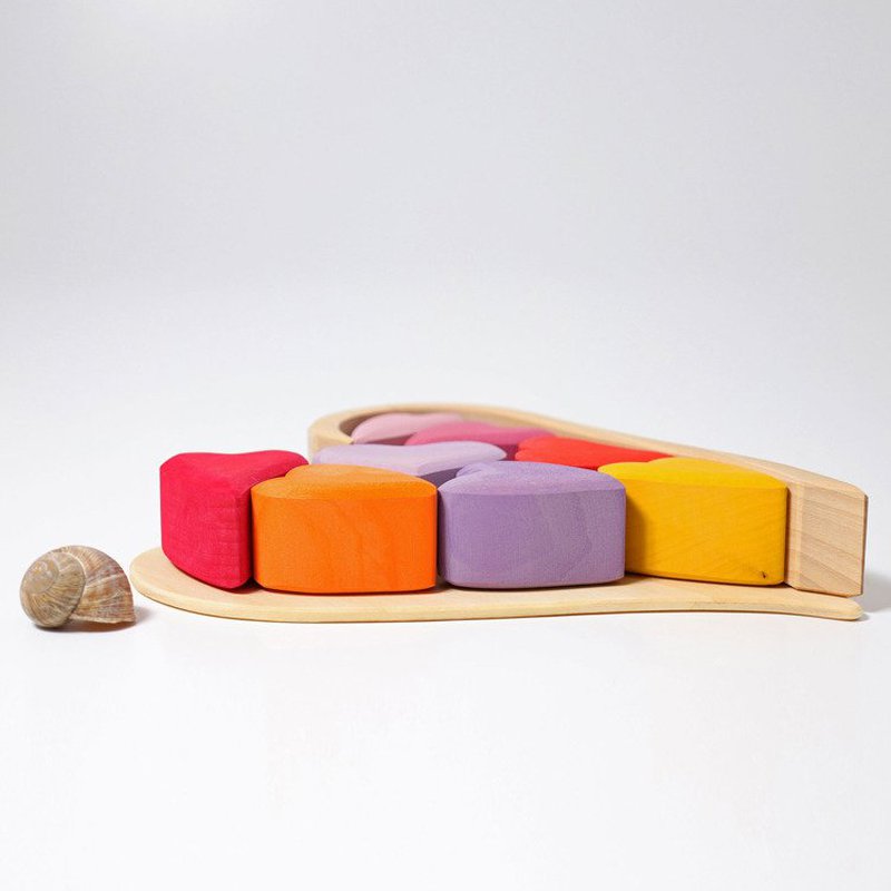 Czerwone Serca, zestaw do budowania 1+, Grimm's