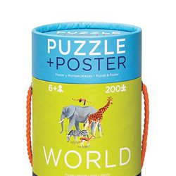 Crocodile Creek® - Puzzle 200el, motyw Mapa Świata, Crocodile Creek