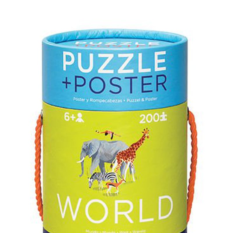 Crocodile Creek® - Puzzle 200el, motyw Mapa Świata, Crocodile Creek