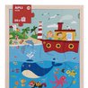 Drewniane puzzle w ramce Apli Kids - Ocean 4+ Drewniane puzzle w ramce Apli Kids - Ocean 4+