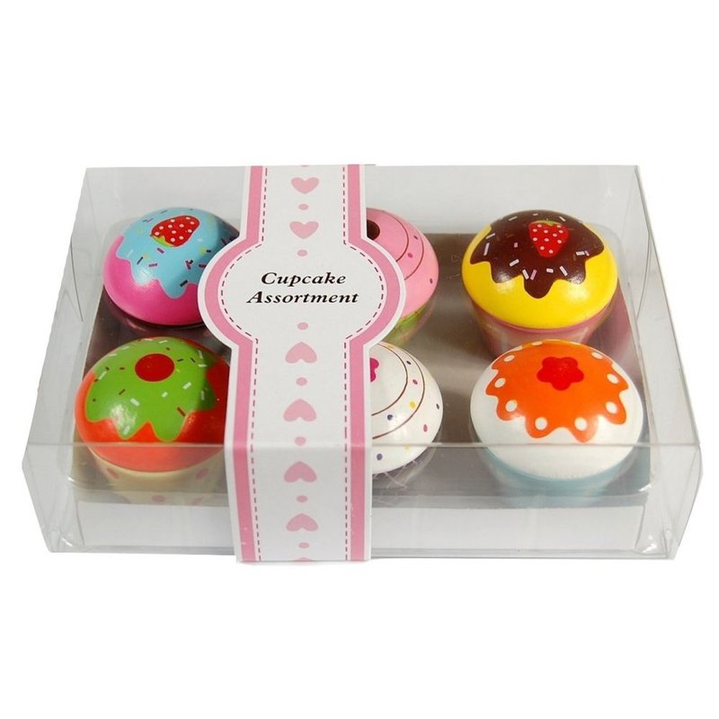 Lelin - Drewniany zestaw babeczek