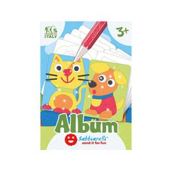 Sabbiarelli - Album do Kolorowania Magicznym Piaskiem, Moje Pierwsze Obrazki, 3l+