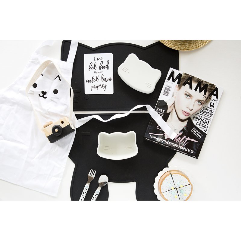 Silikonowa podkładka Kotek We Might Be Tiny - Pure Black