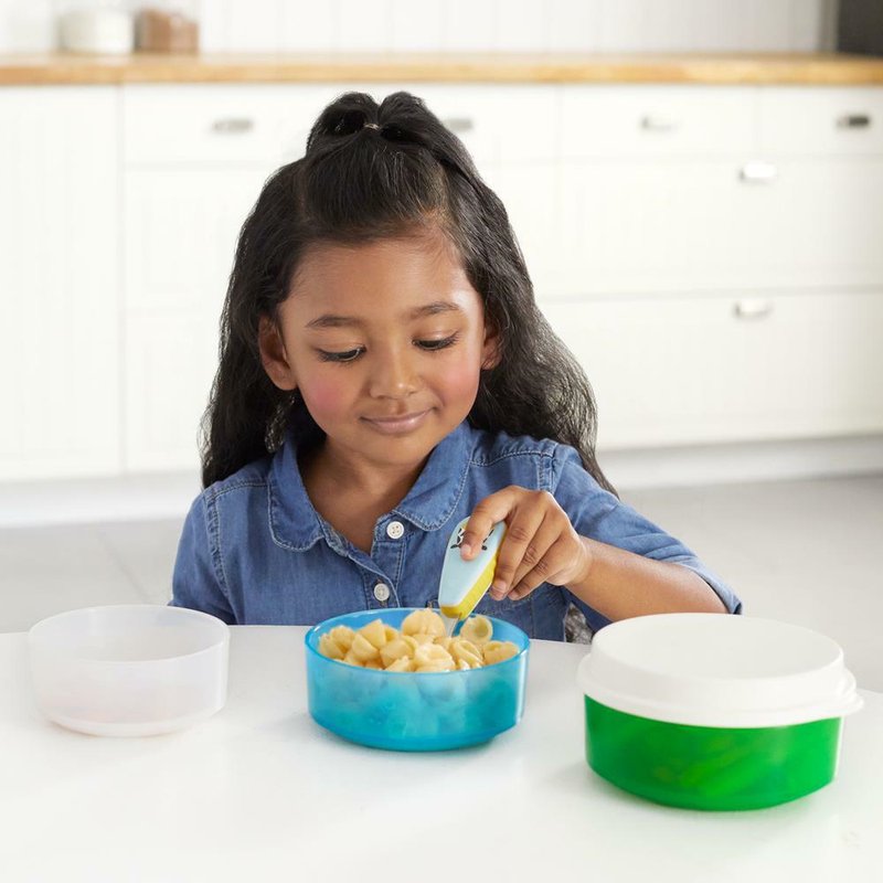 Skip Hop - Zestaw misek z pokrywką 3 szt. Zoo Żyraf a